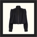 GATHERED CROP JACKET
