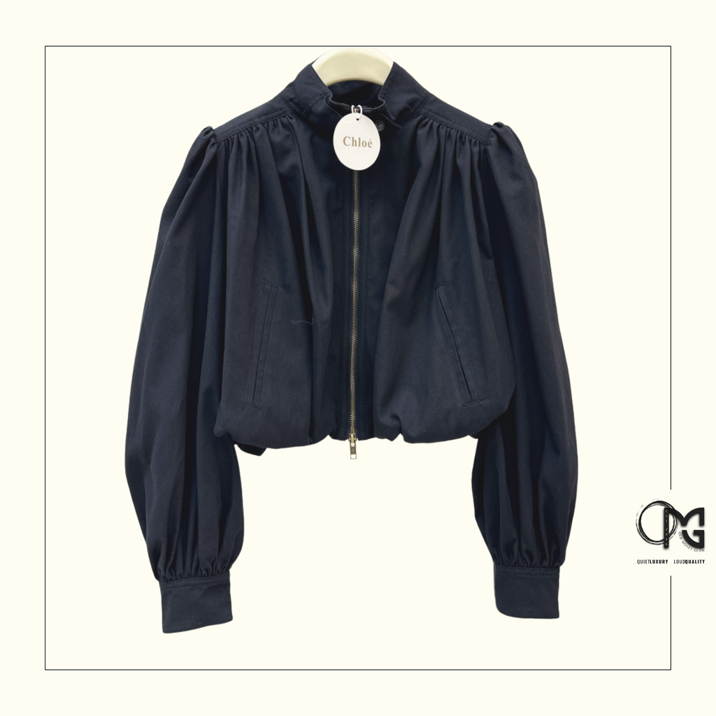 GATHERED CROP JACKET