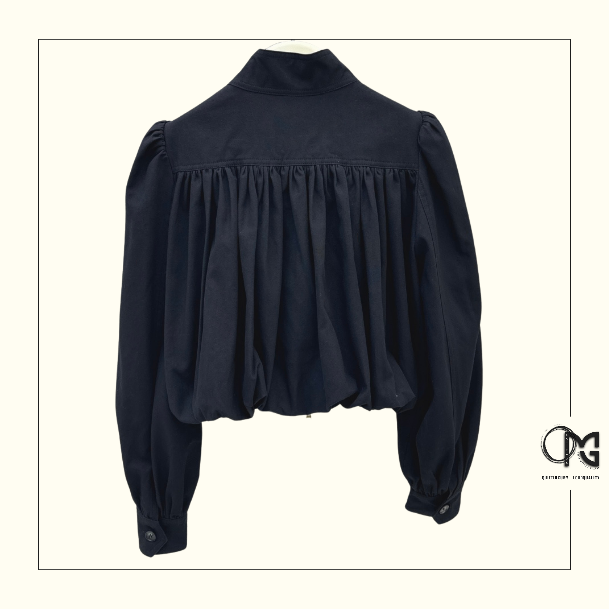 GATHERED CROP JACKET