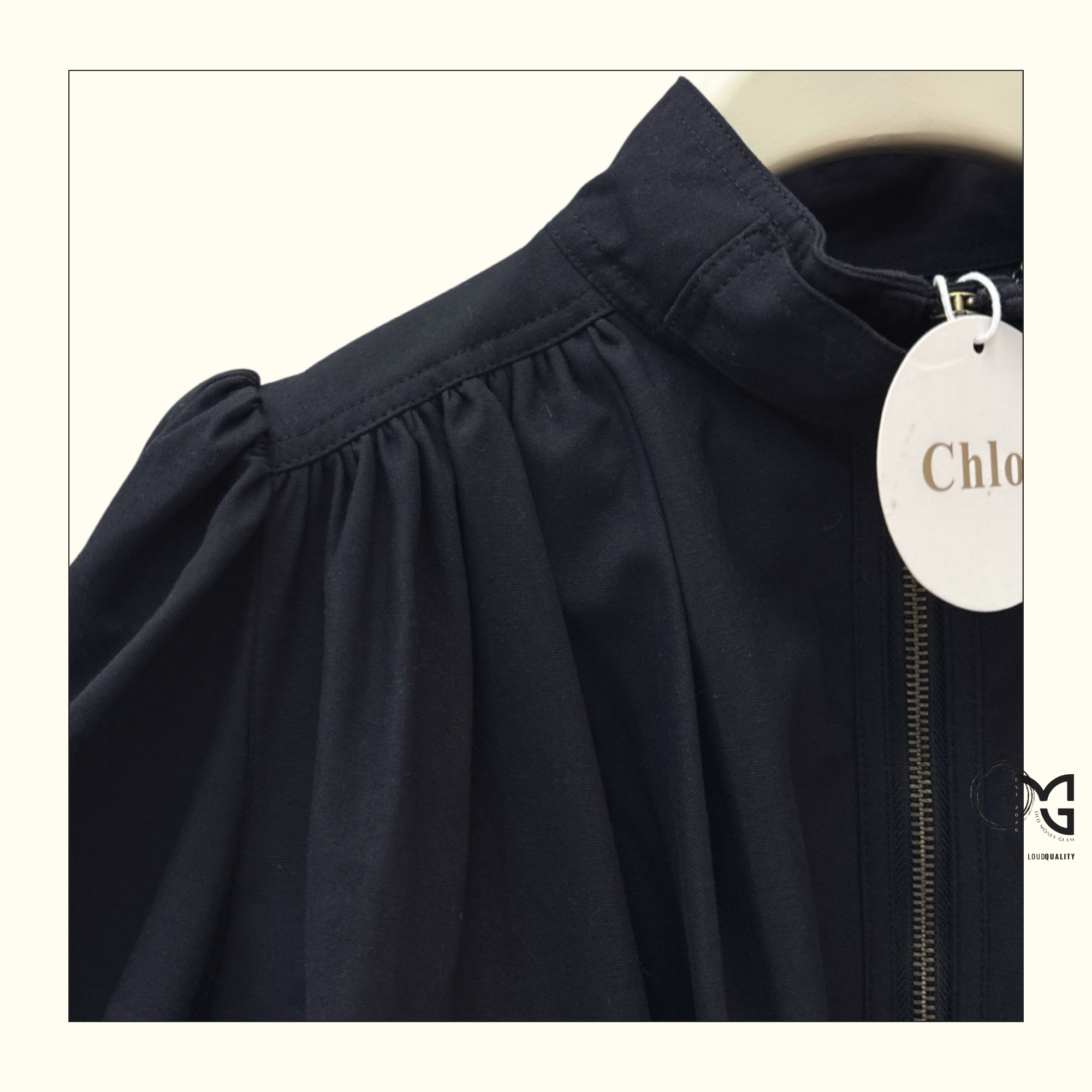 GATHERED CROP JACKET