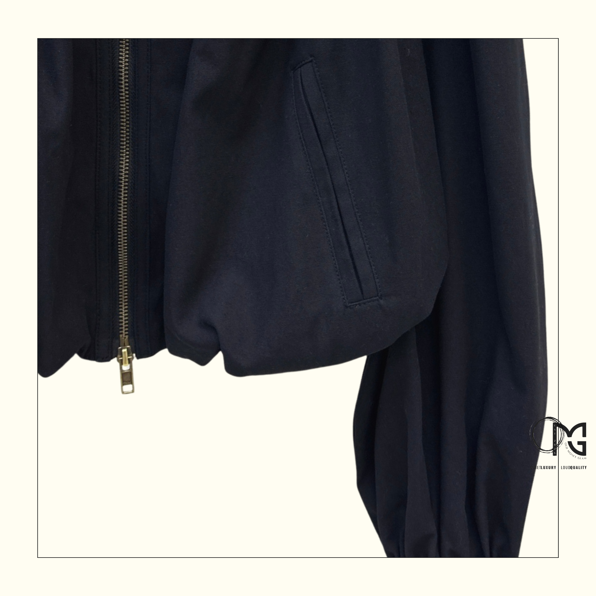 GATHERED CROP JACKET