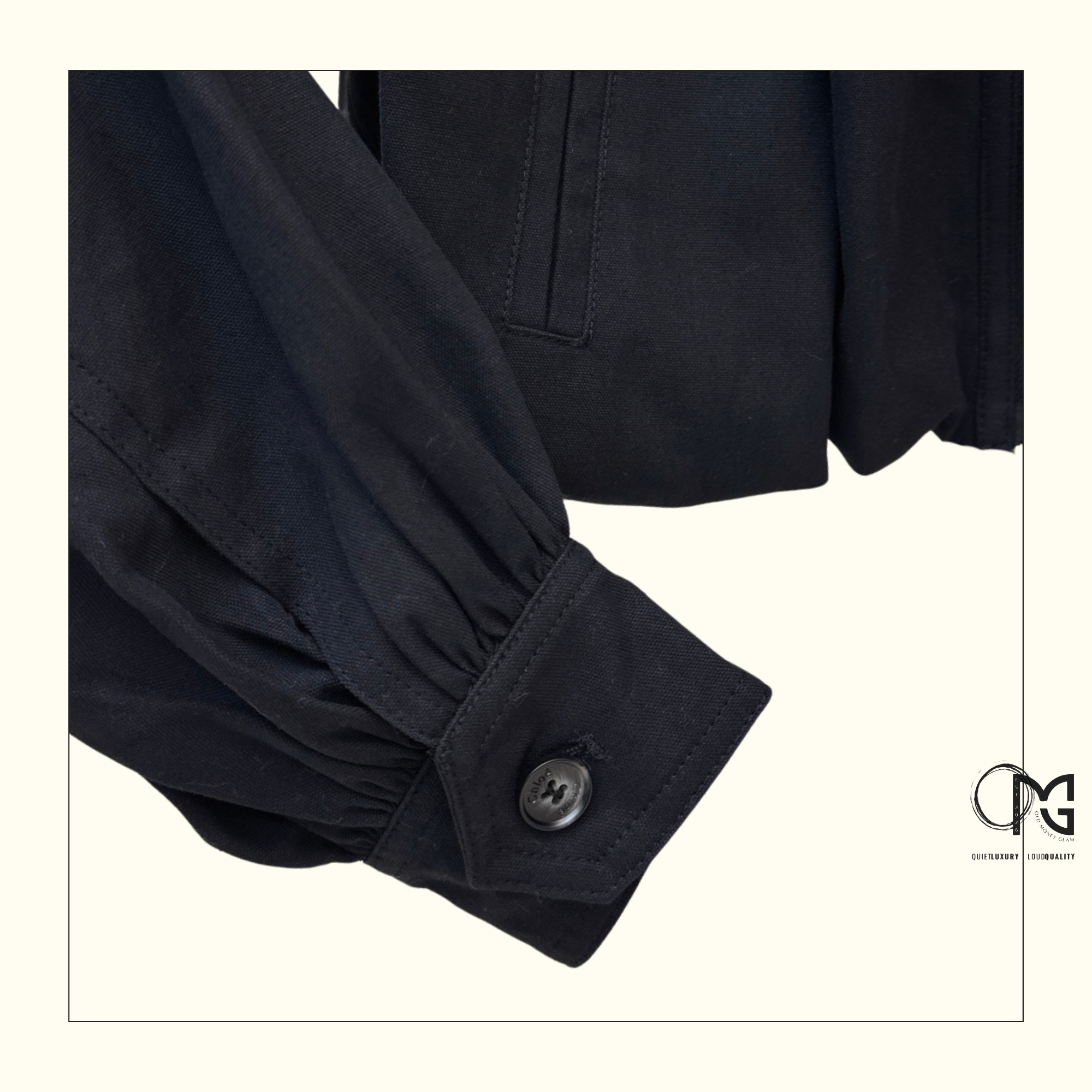 GATHERED CROP JACKET