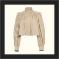 GATHERED CROP JACKET