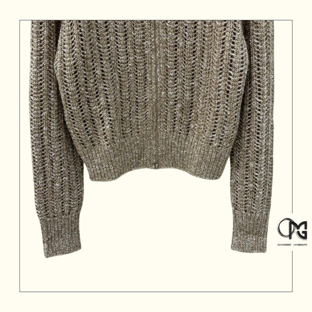 RUSTIC DAZZLING NET CARDIGAN
