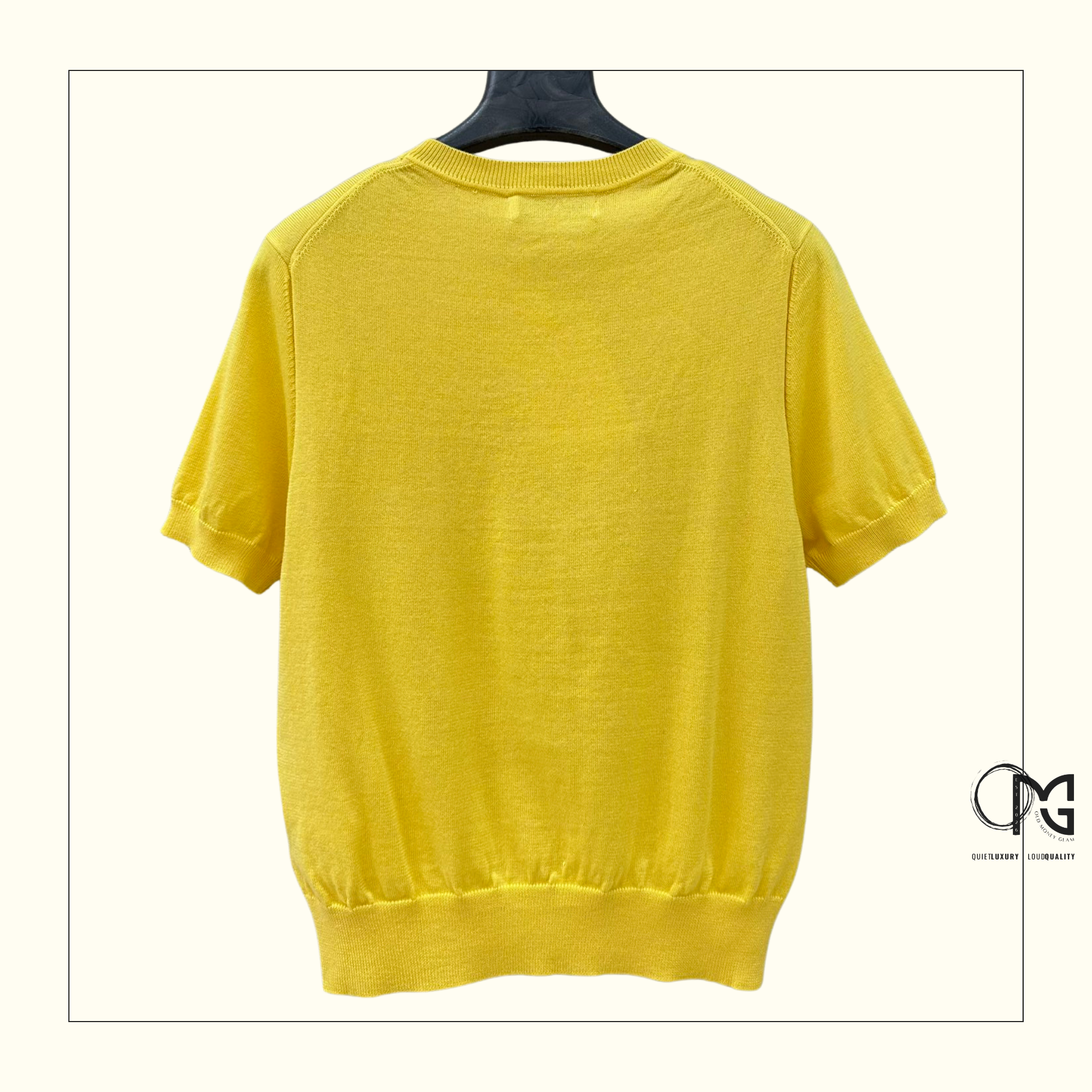 SILK KNIT SHORT SLEEVE TOP