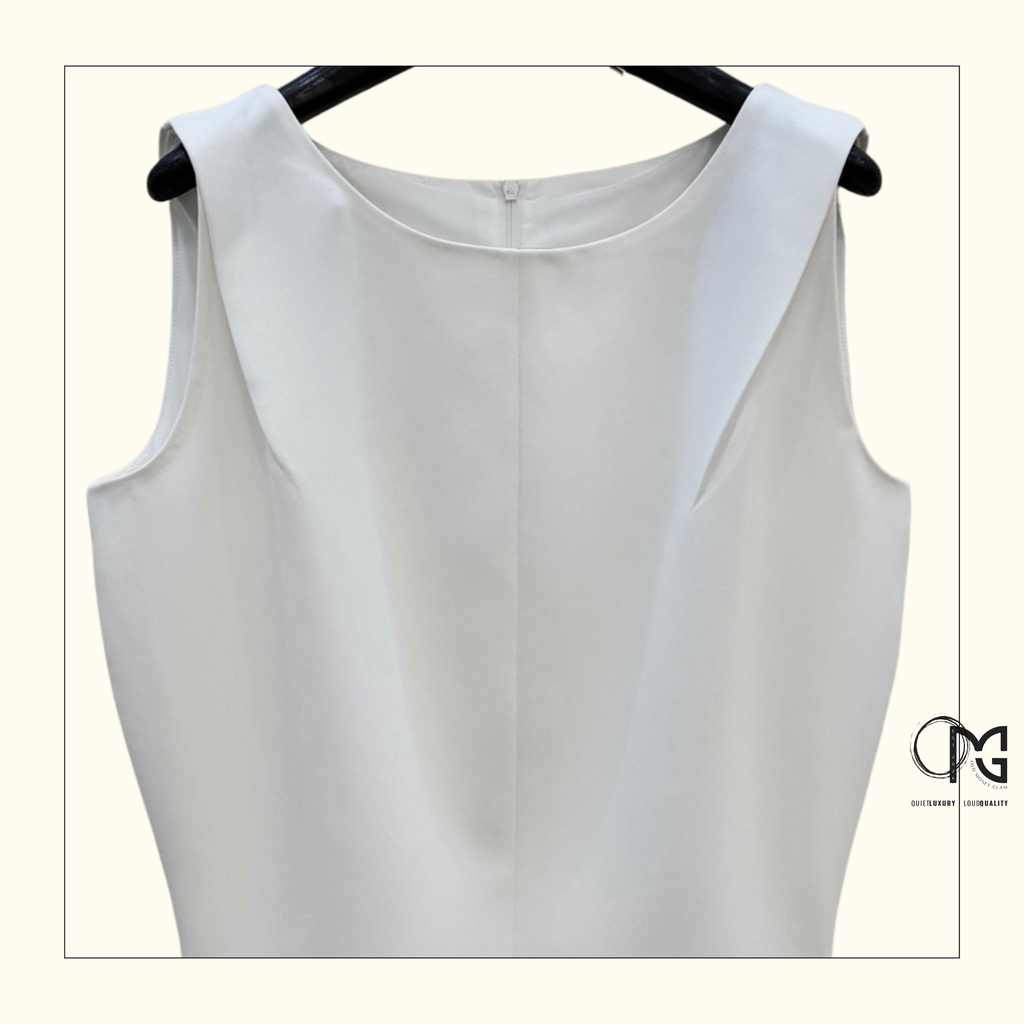 TERRAN CREPE SATIN DRESS