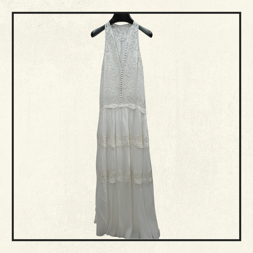 LACE HALTER MAXI DRESS