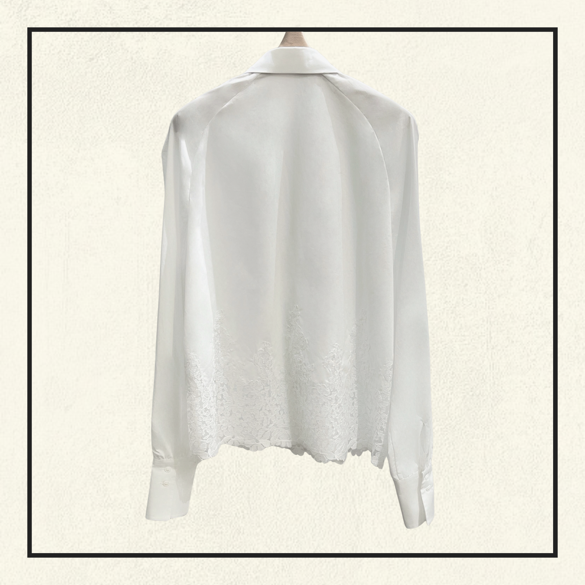 LACE EMBROIDERED DETAILS BLOUSE