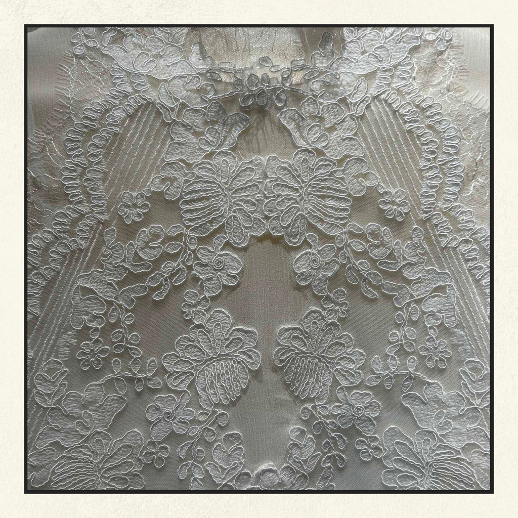 LACE EMBROIDERED DETAILS BLOUSE
