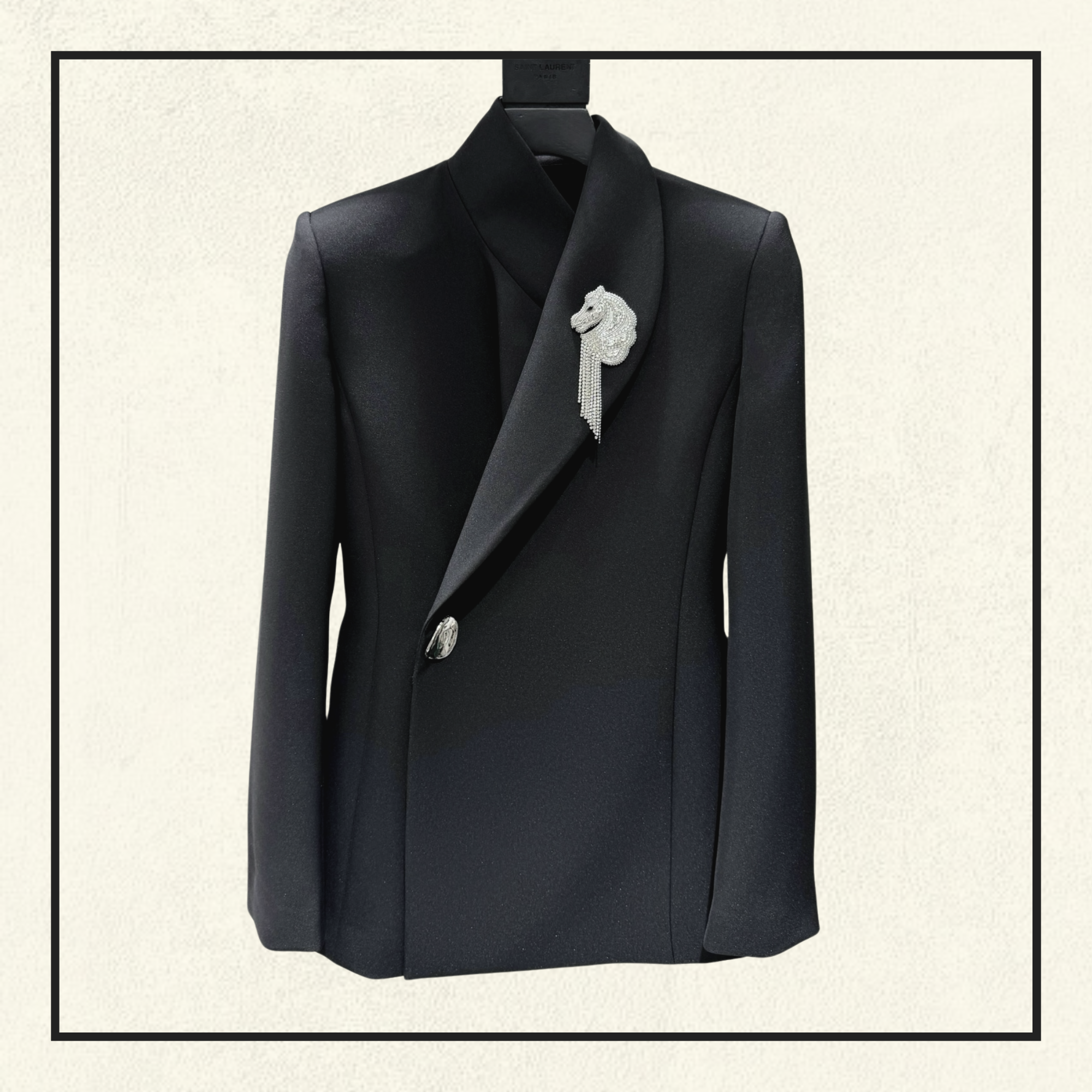 WRAP COLLAR BLAZER