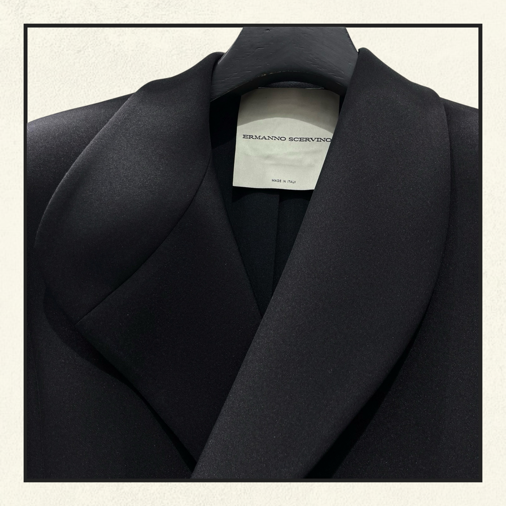 WRAP COLLAR BLAZER