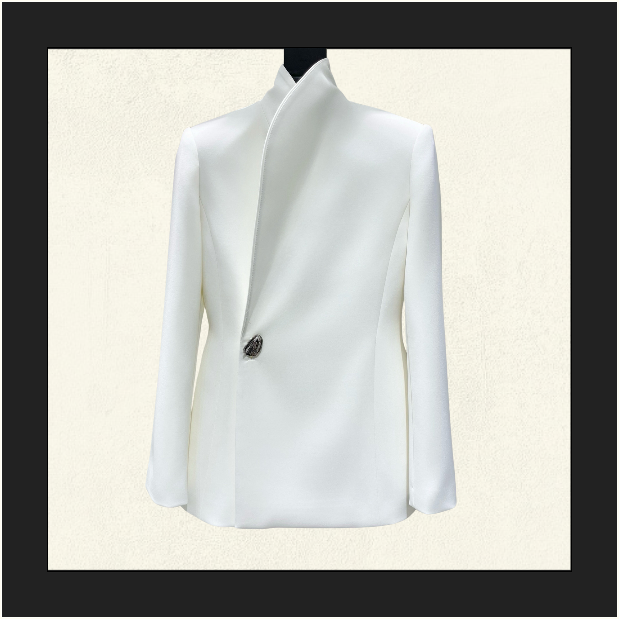 WRAP COLLAR BLAZER