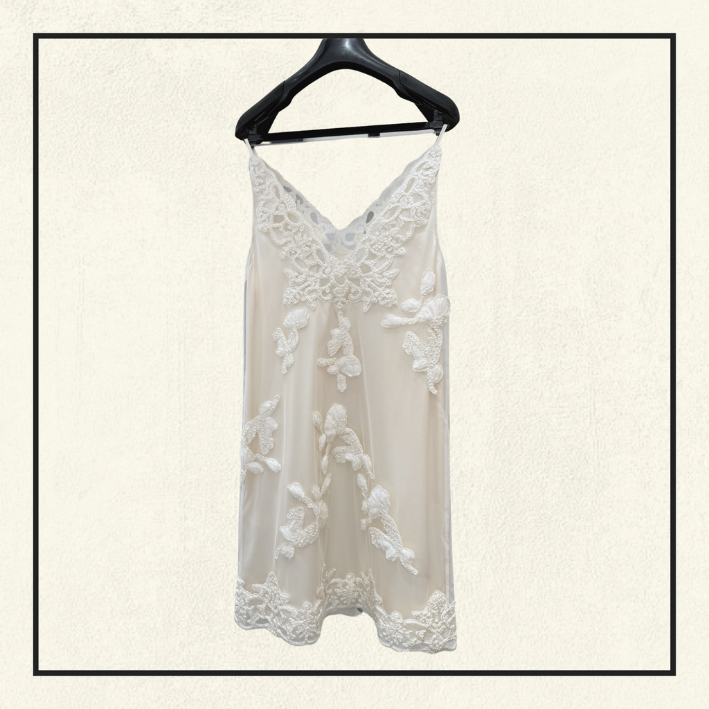 SILK CREPONNE MINI DRESS