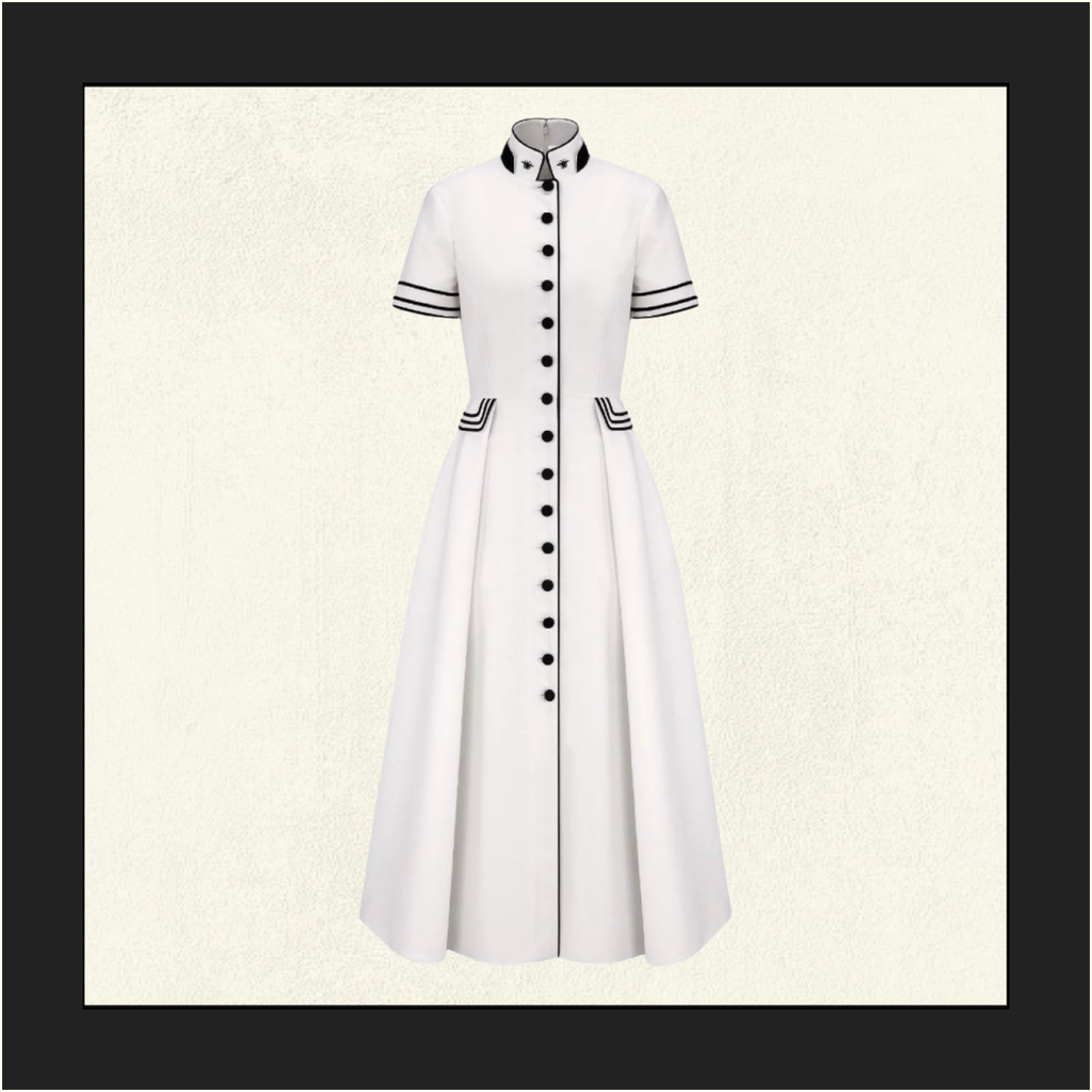 WOOL & MOHAIR SHIRT DRESS