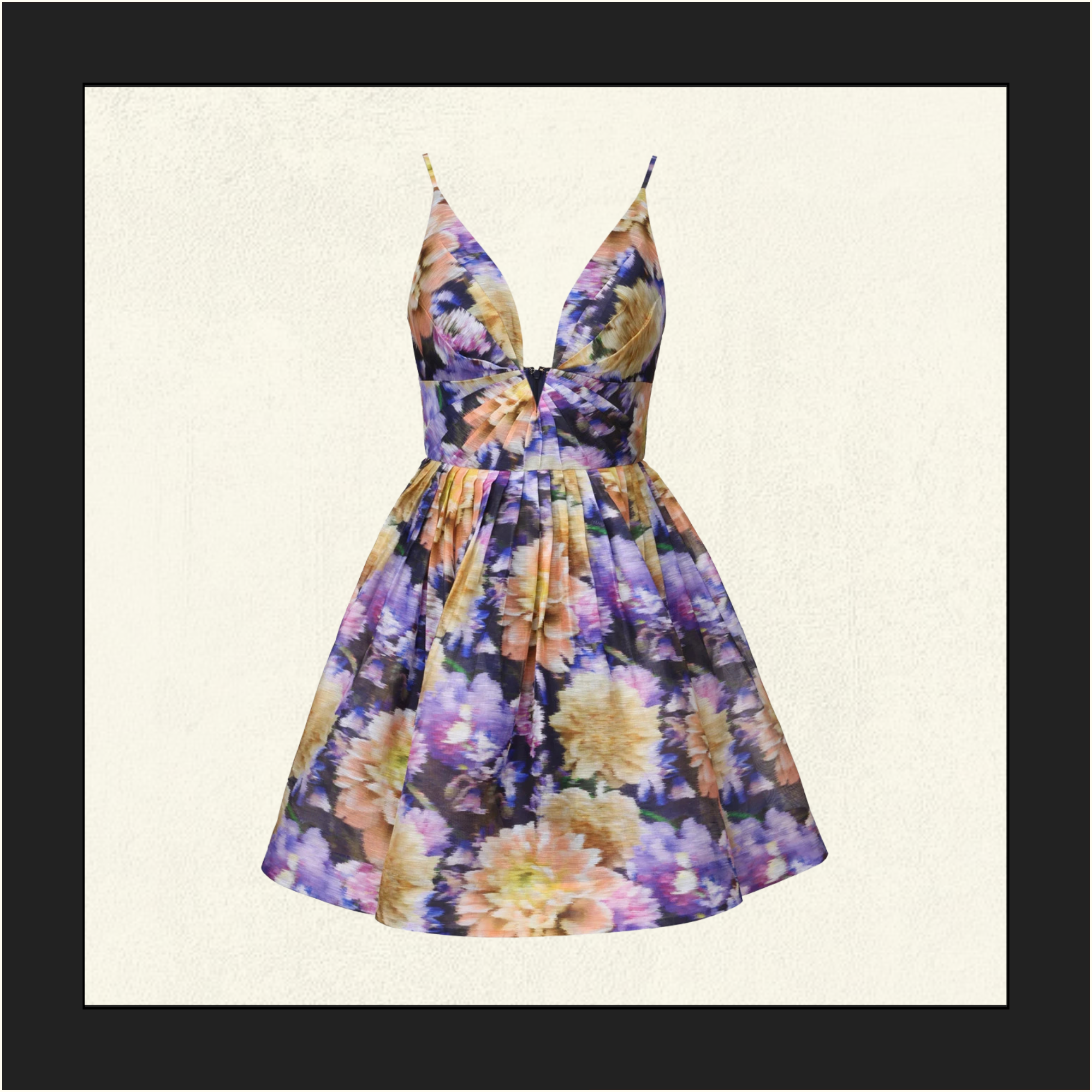 LUNA V NECK MINI DRESS