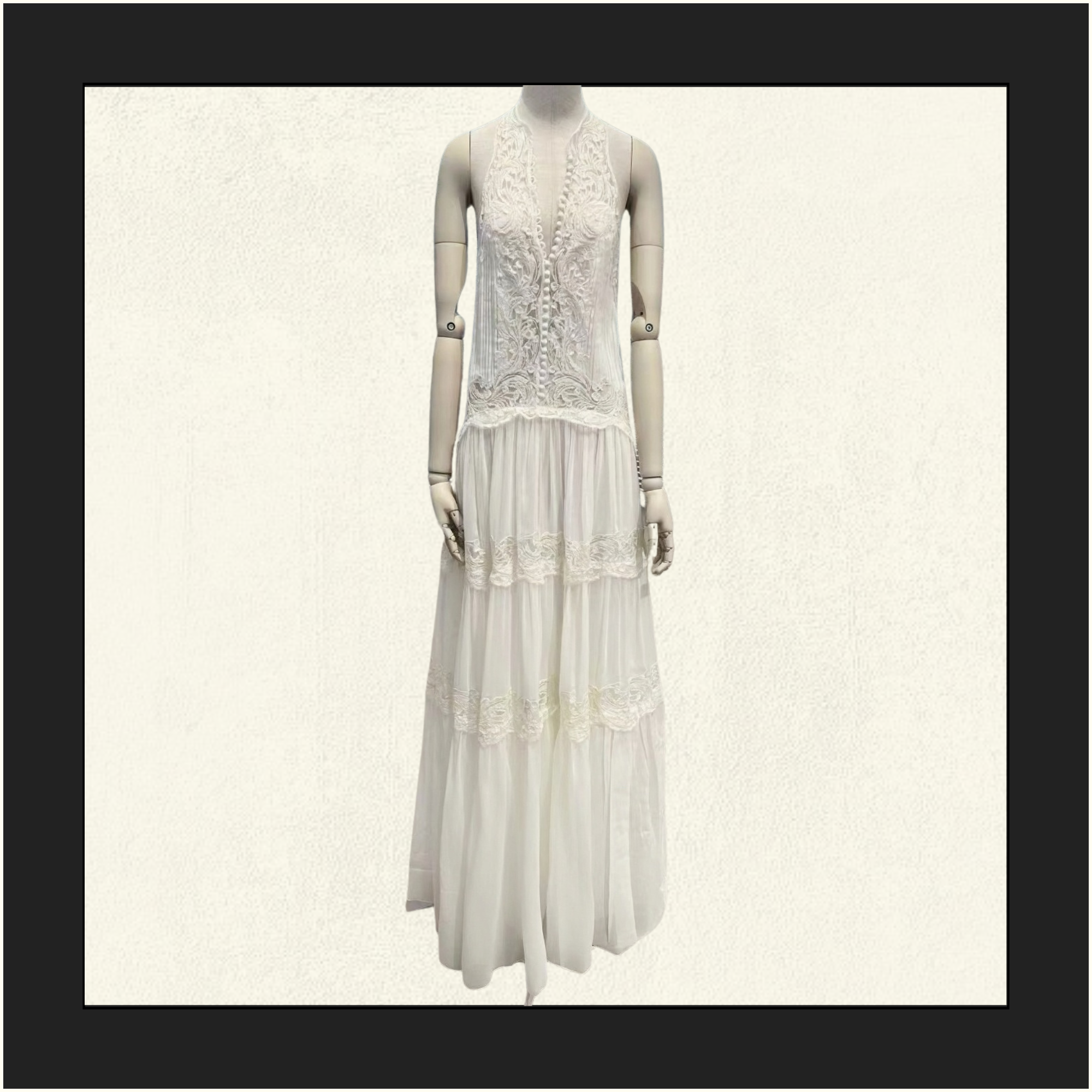 LACE HALTER MAXI DRESS