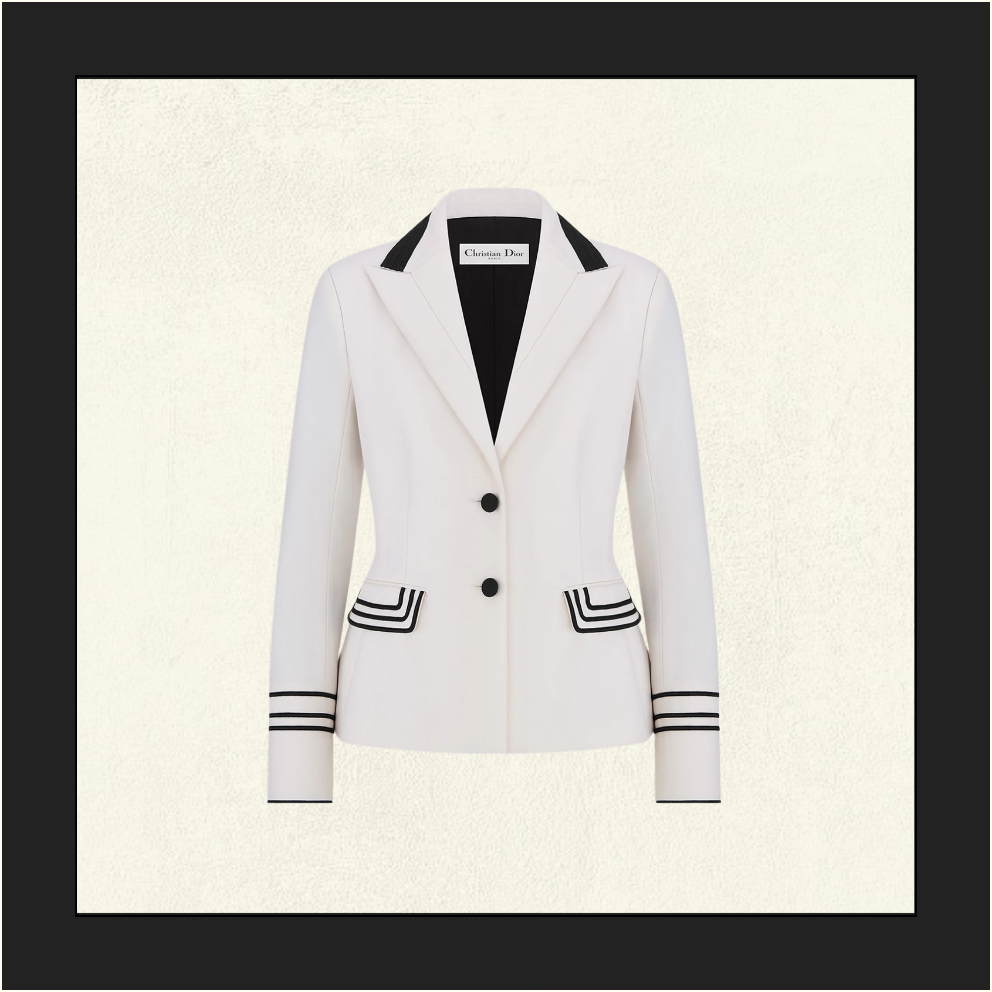 WOOL & MOHAIR FITTED JACKET
