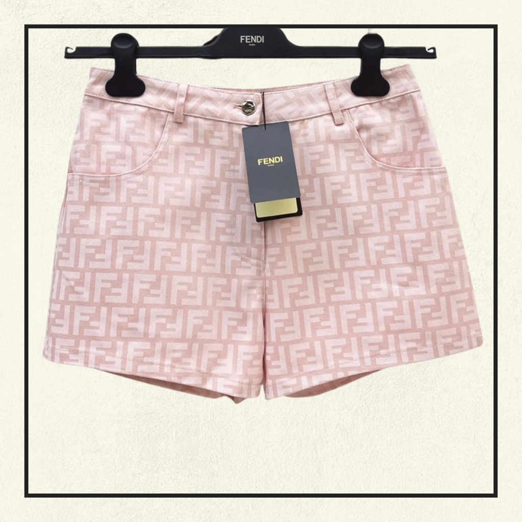 MONOGRAM DENIM SHORT