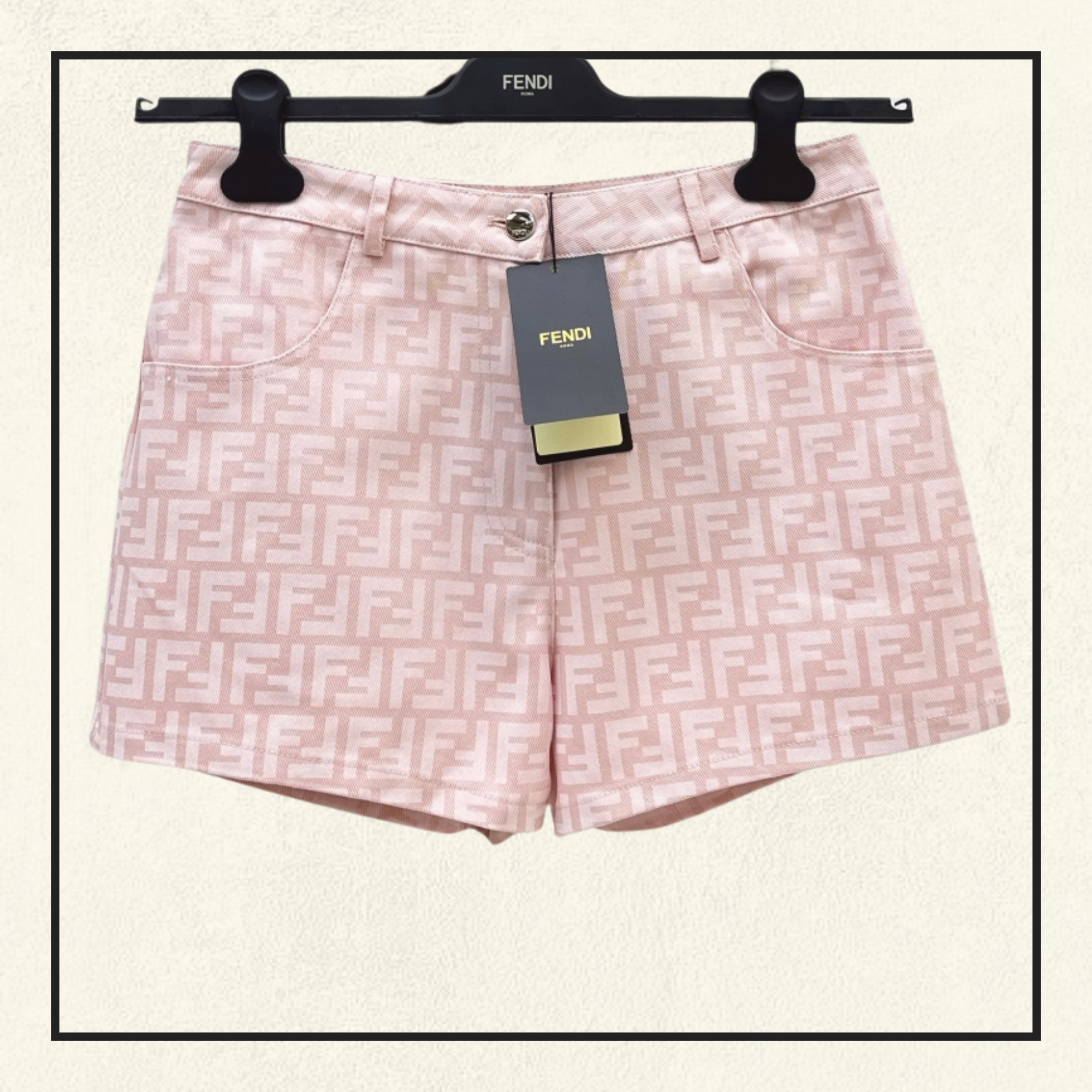 MONOGRAM DENIM SHORT
