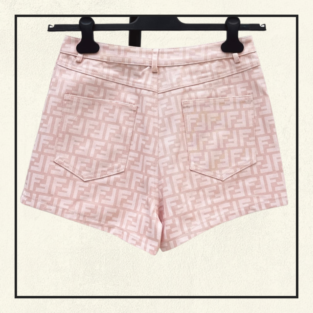 MONOGRAM DENIM SHORT