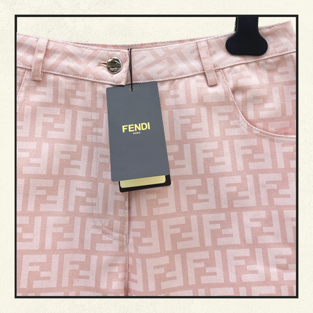 MONOGRAM DENIM SHORT