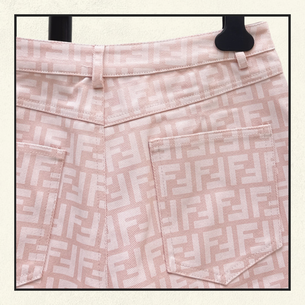 MONOGRAM DENIM SHORT