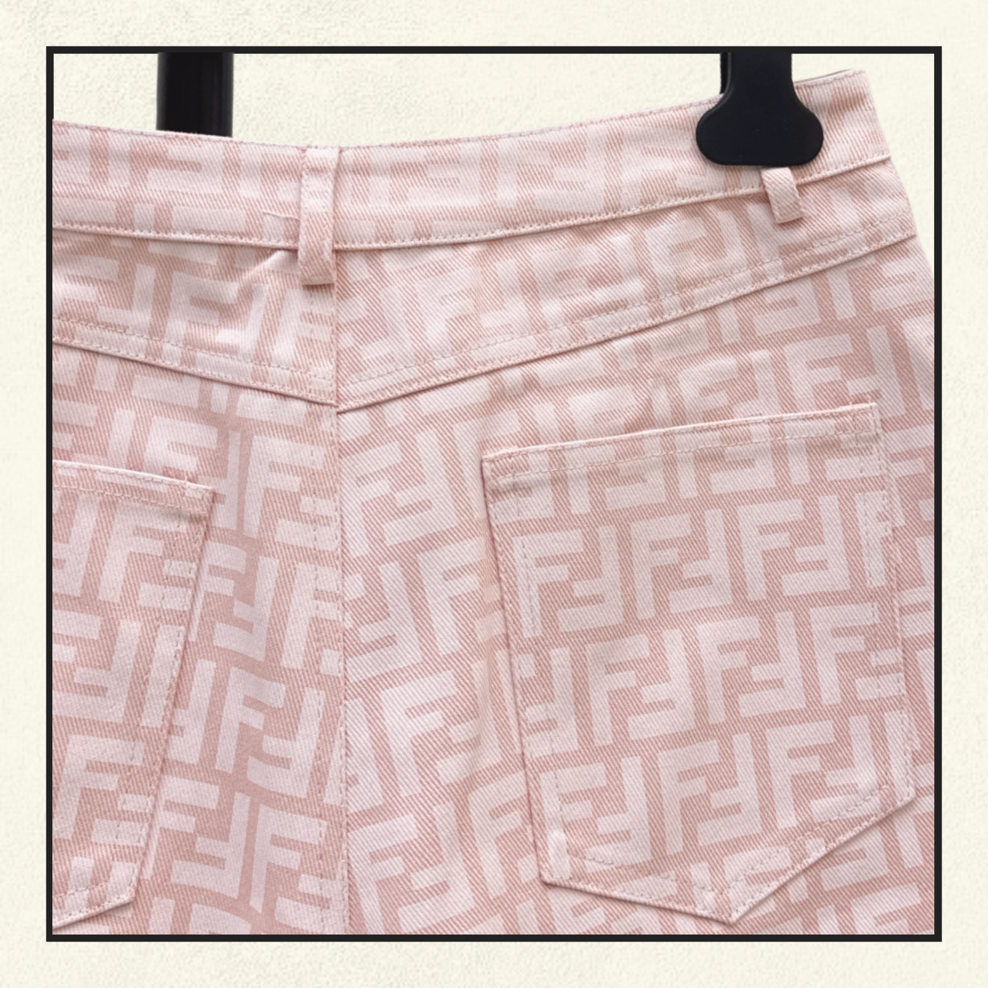 MONOGRAM DENIM SHORT