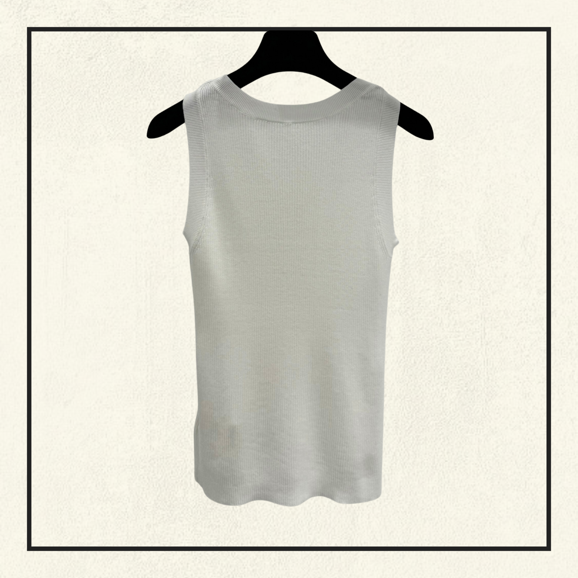 SILK BLEND TANK IN MAGLIA FF
