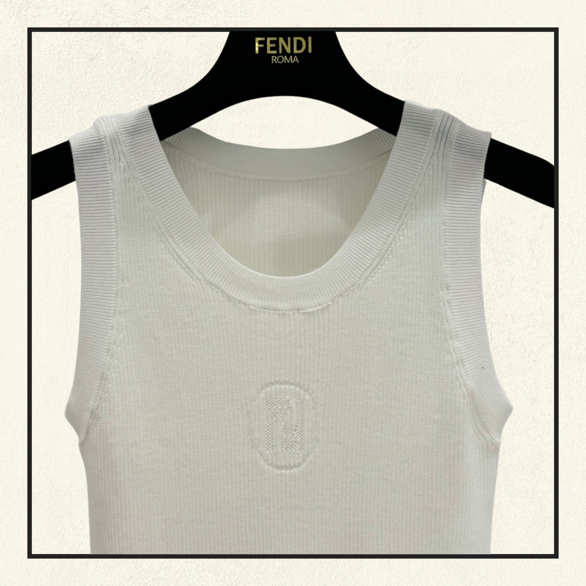 SILK BLEND TANK IN MAGLIA FF