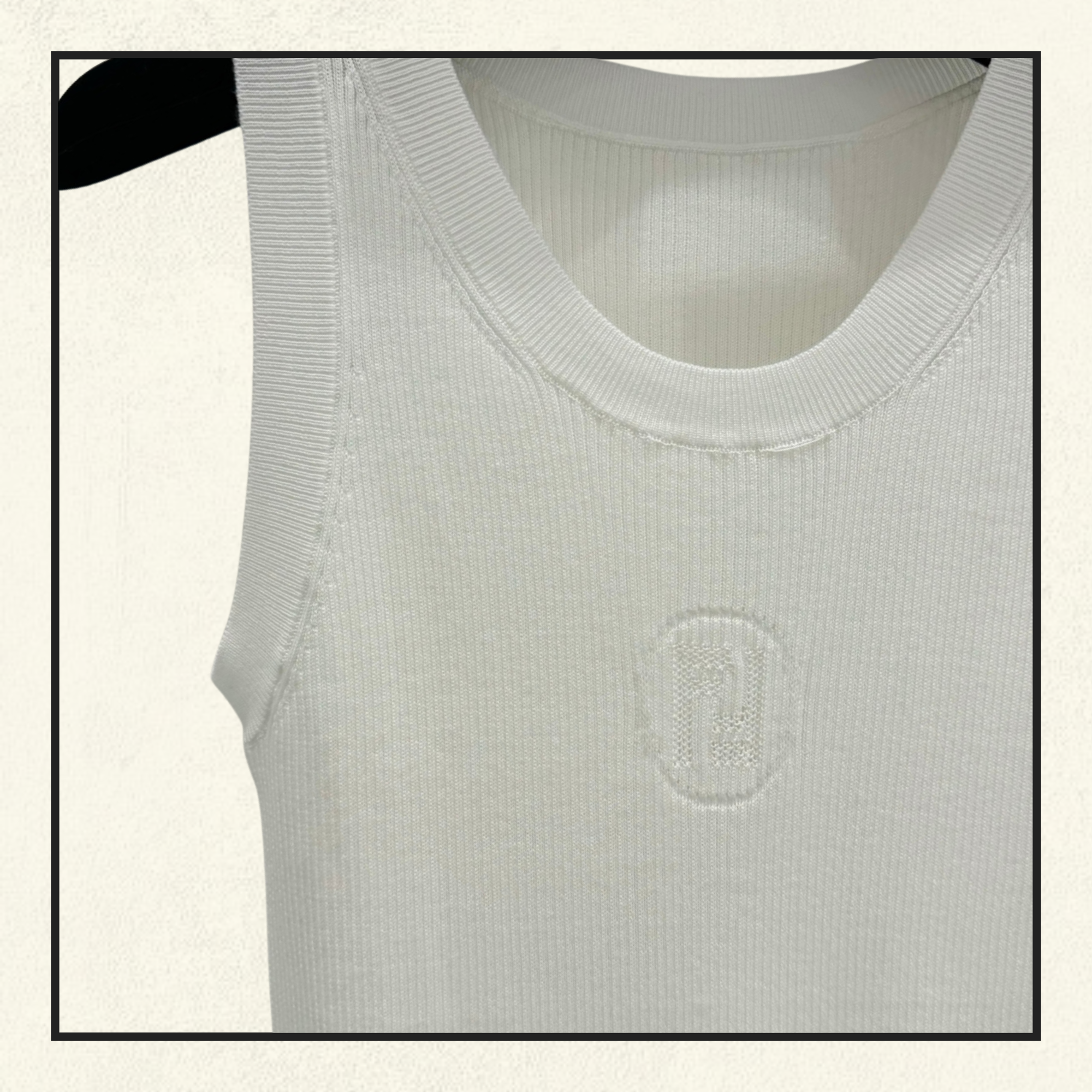 SILK BLEND TANK IN MAGLIA FF