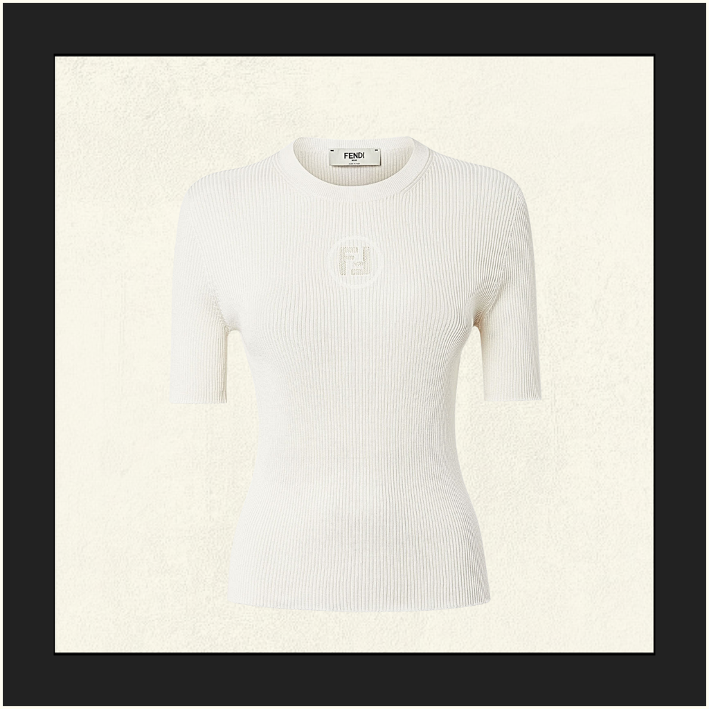 SILK BLEND TOP IN MAGLIA FF