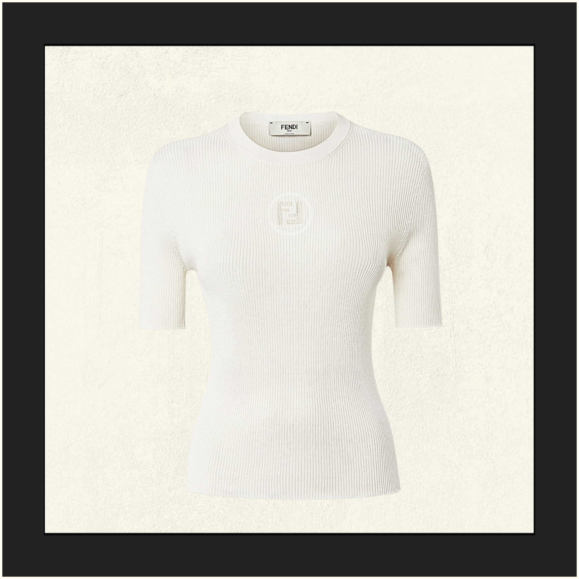 SILK BLEND TOP IN MAGLIA FF