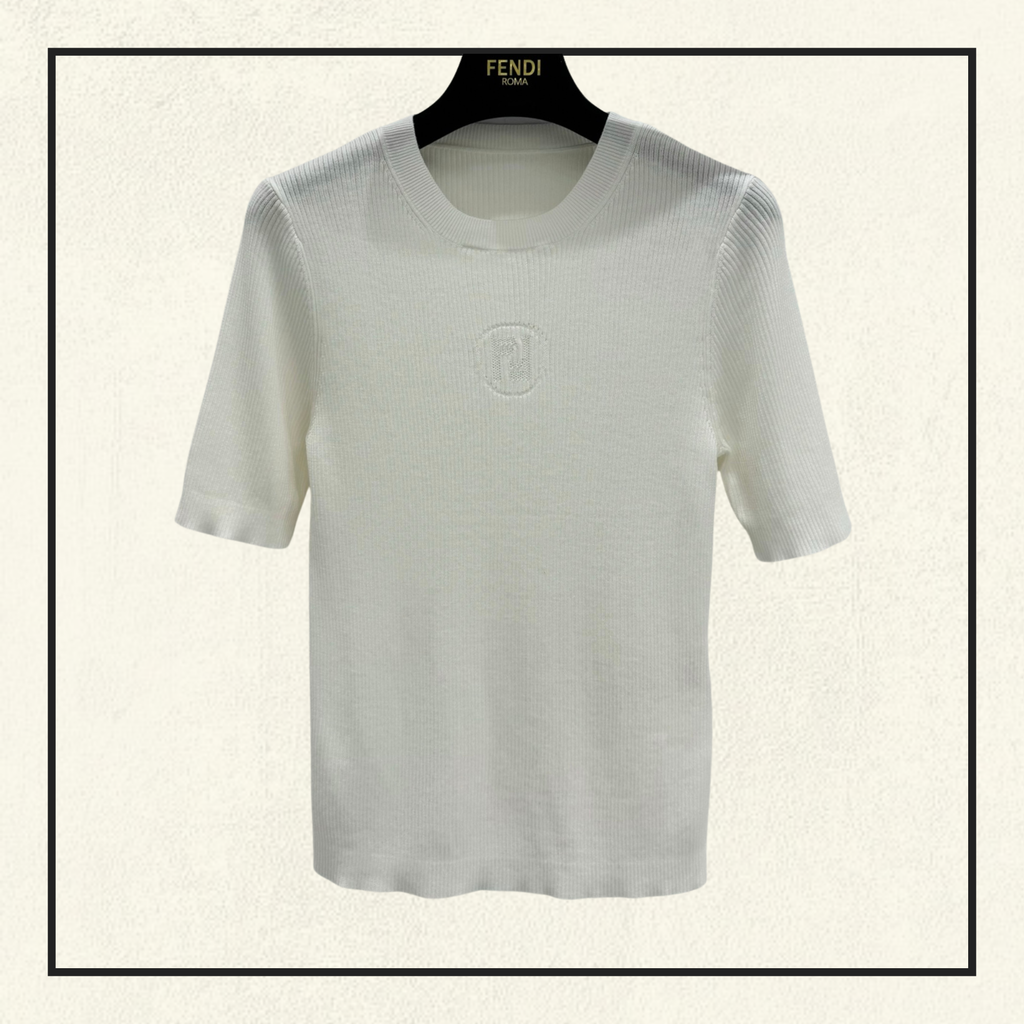 SILK BLEND TOP IN MAGLIA FF