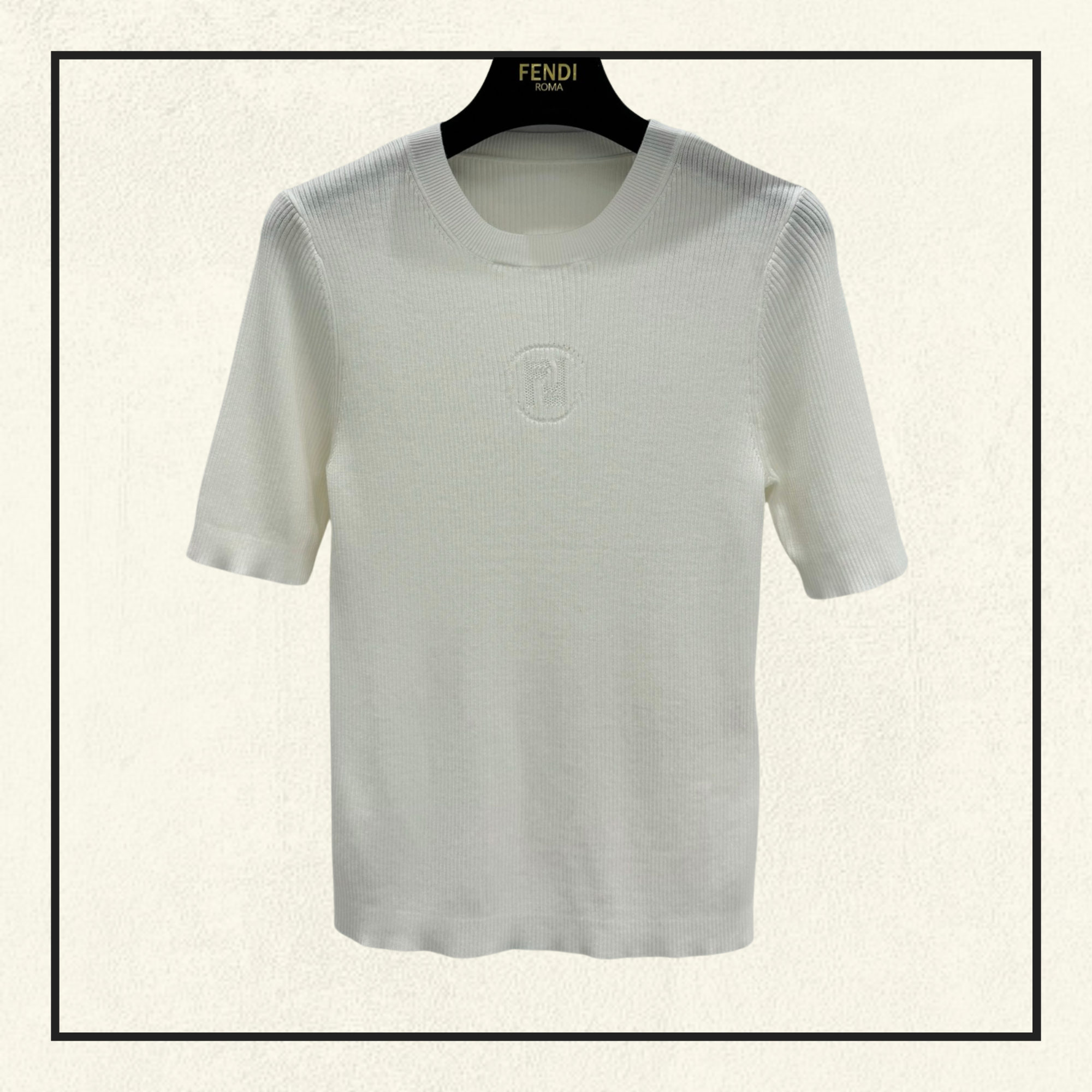 SILK BLEND TOP IN MAGLIA FF