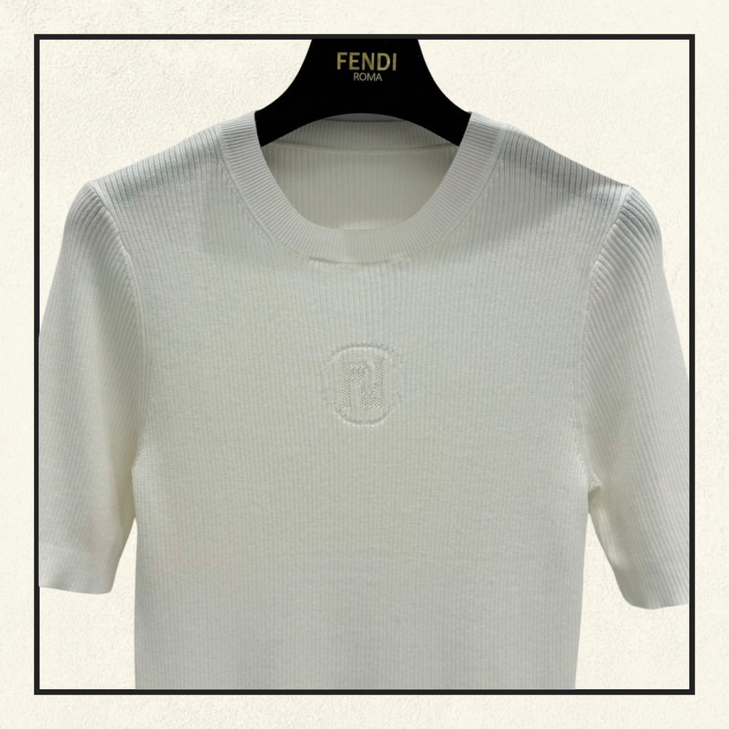 SILK BLEND TOP IN MAGLIA FF