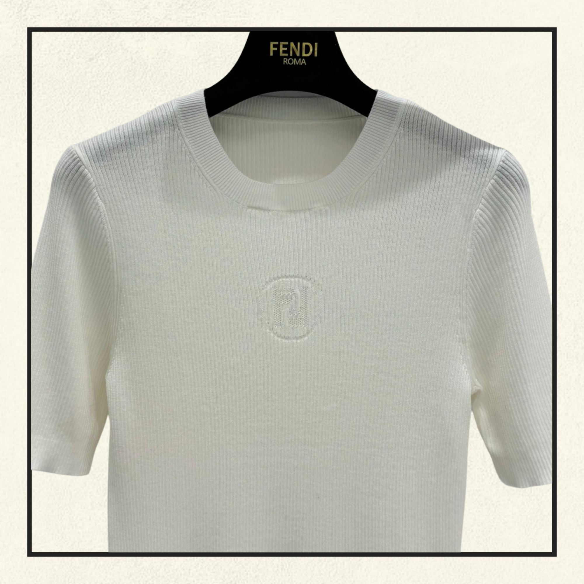SILK BLEND TOP IN MAGLIA FF