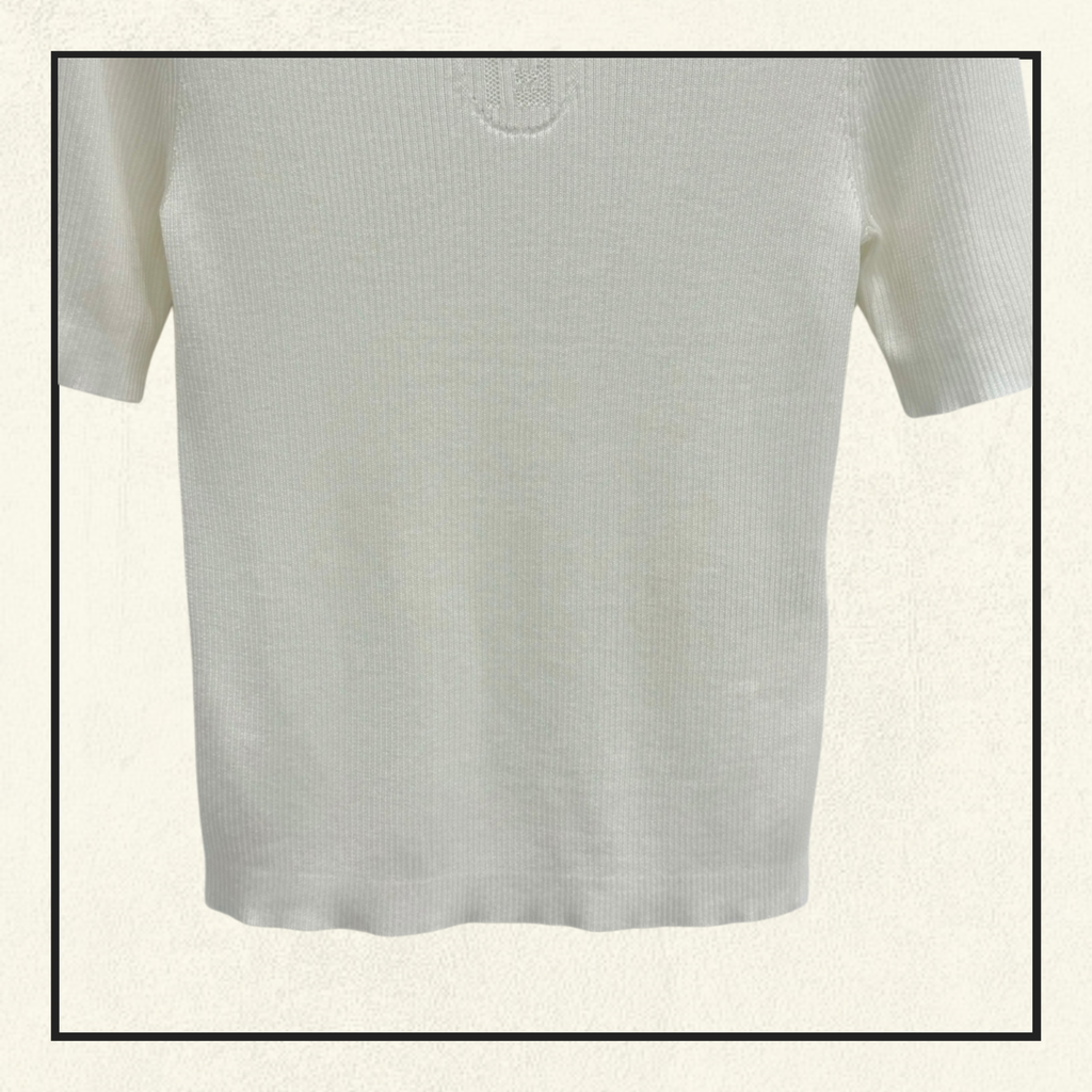 SILK BLEND TOP IN MAGLIA FF