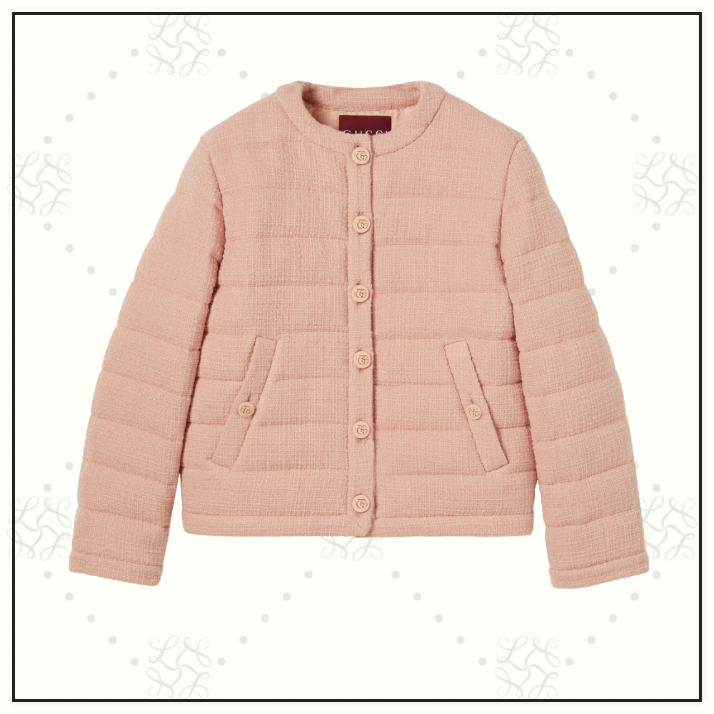 WOOL TWEED PADDED JACKET