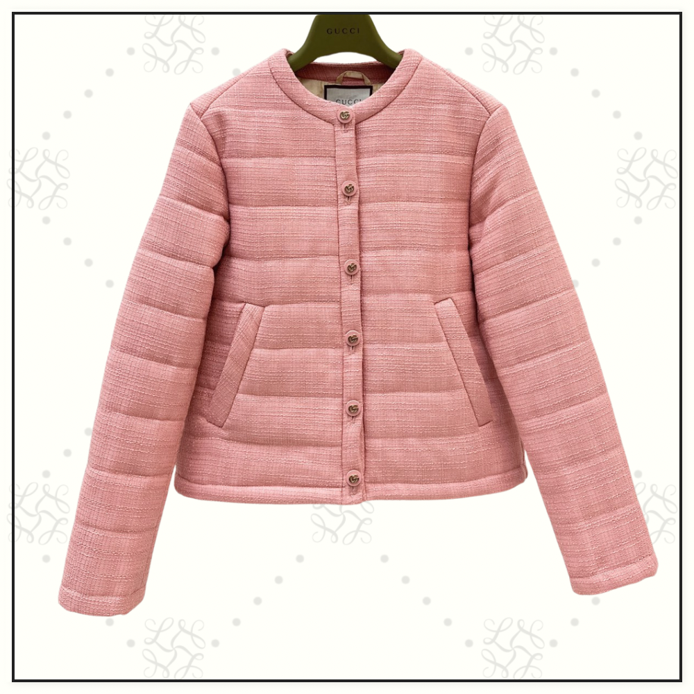 WOOL TWEED PADDED JACKET