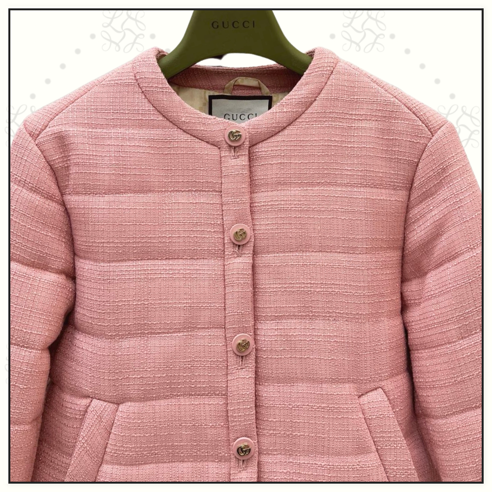 WOOL TWEED PADDED JACKET