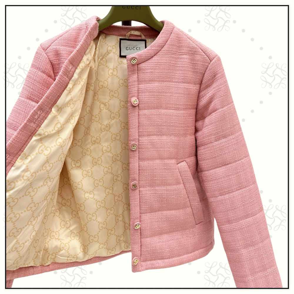 WOOL TWEED PADDED JACKET