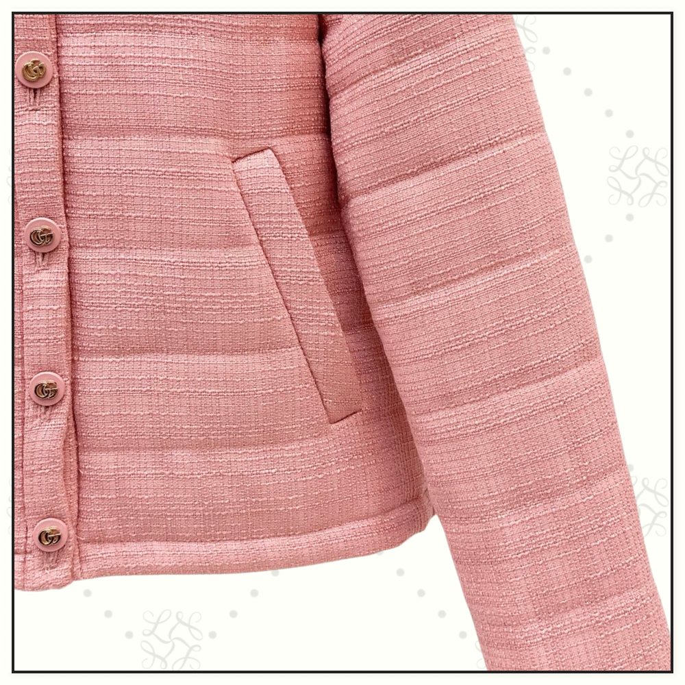 WOOL TWEED PADDED JACKET