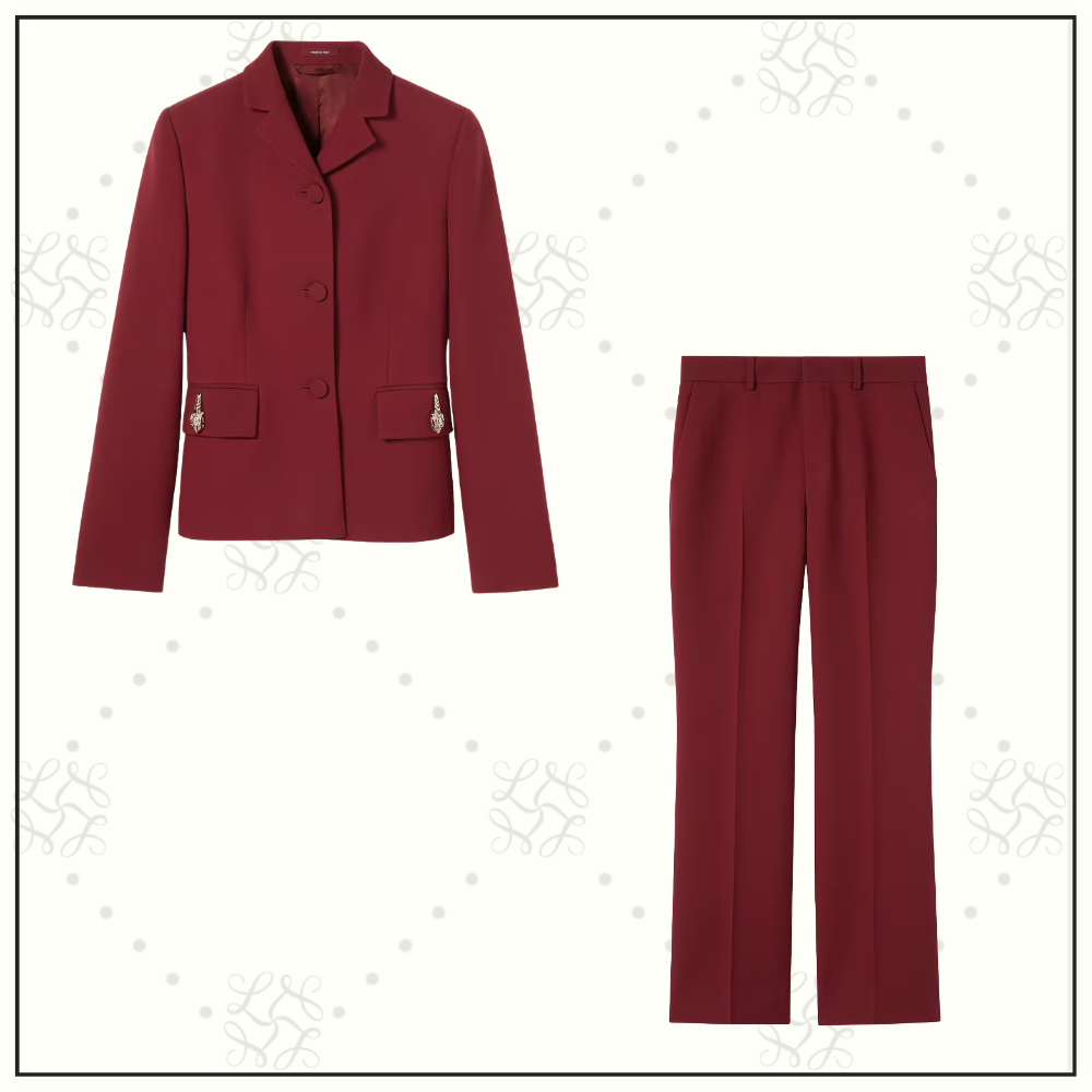 WOOL SILK JACKET & TROUSERS