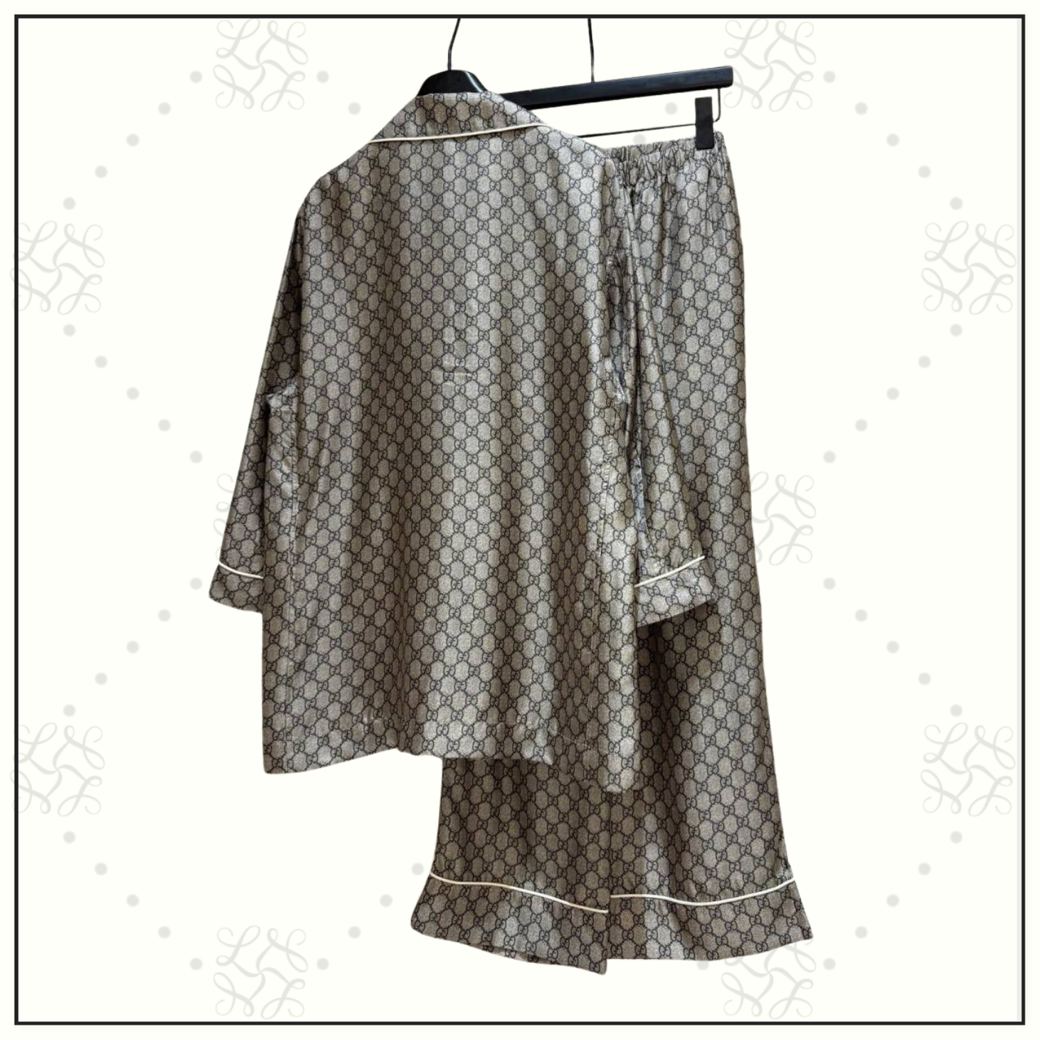 GG SILK PALLAZZO PAJAMAS