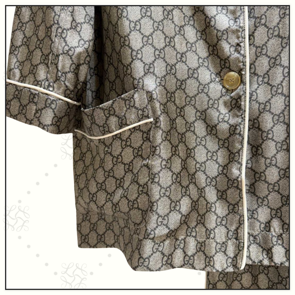 GG SILK PALLAZZO PAJAMAS