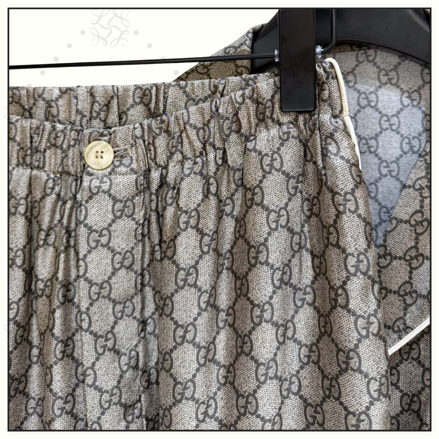 GG SILK PALLAZZO PAJAMAS