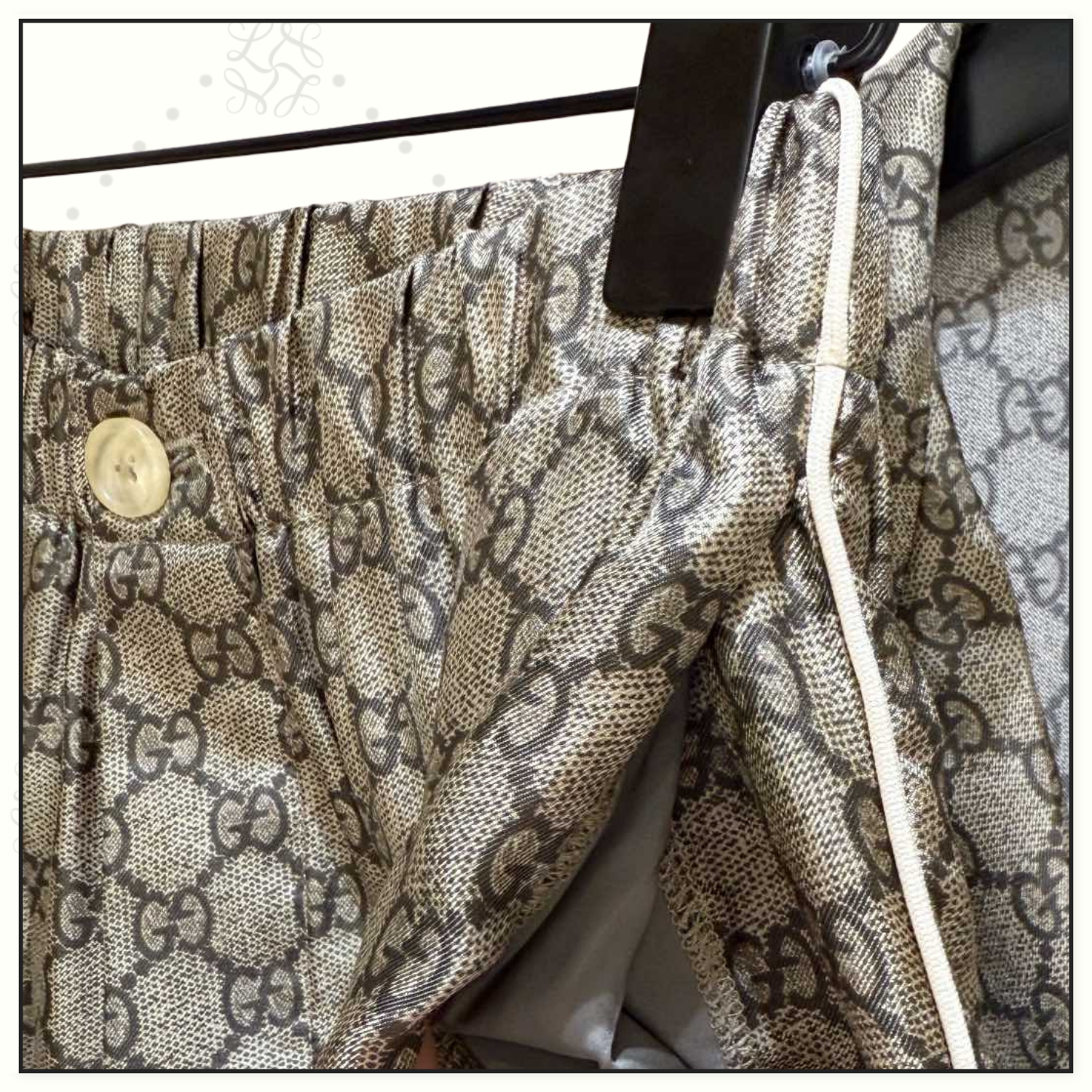 GG SILK PALLAZZO PAJAMAS