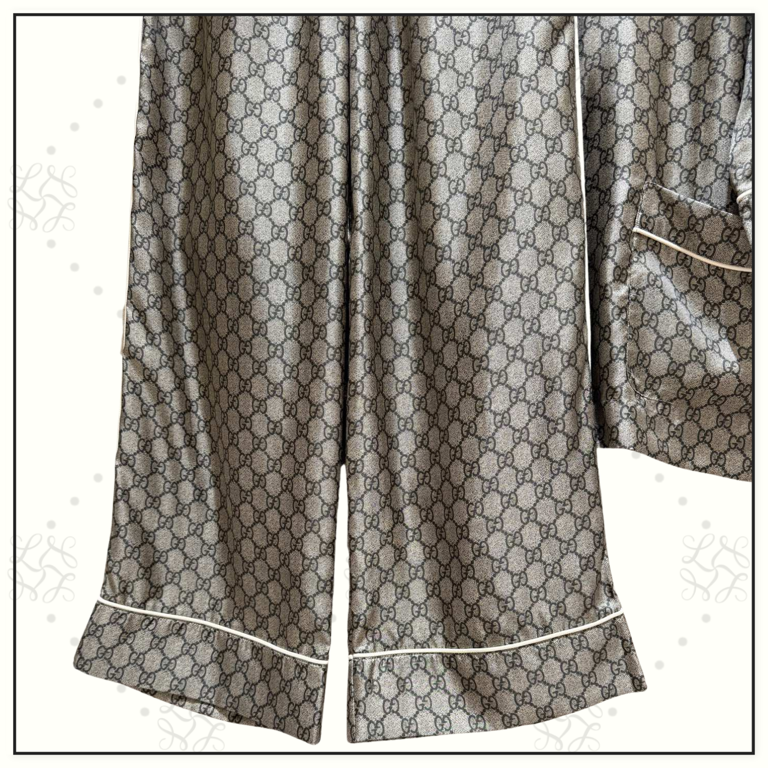 GG SILK PALLAZZO PAJAMAS