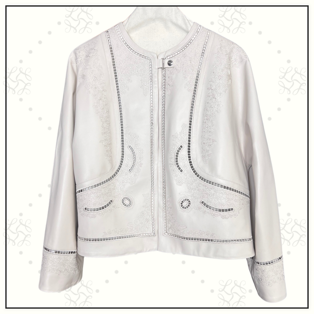 EMBROIDERED LAMBSKIN JACKET