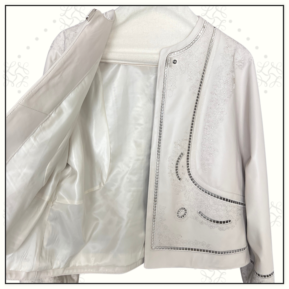 EMBROIDERED LAMBSKIN JACKET